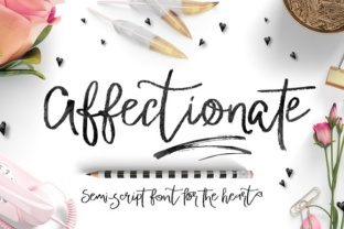 Affectionate Font: Handcrafted Script for Real Craft Projects