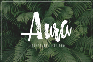 Aura Handmade Font Duo for Authentic Branding