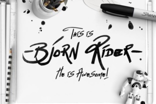 Bjorn Rider: A Handcrafted Script Font That Elevates Small Business Branding