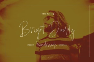 Bright Daddy: A Delicate Script Font for Handmade Charm