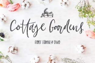 Cottage Gardens: A Handcrafted Script Font for Makers