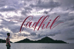 Fadhil: A Handmade Script Font That Feels Like a Smile