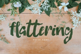 Flattering: A Handcrafted Script Font That Elevates Digital Branding