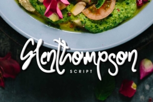 Glenthompson: A Handcrafted Script Font That Elevates Digital Branding