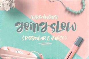 Going Slow: A Handcrafted Script Font for Thoughtful Branding