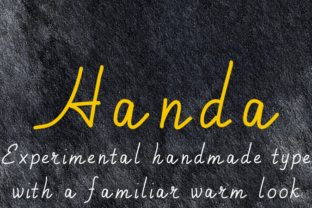 Handa Font: A Warm, Handmade Script for Friendly Branding