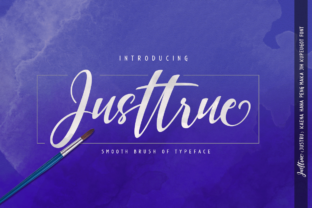 Justtrue Font: A Smooth Brush Script for Real Business Branding