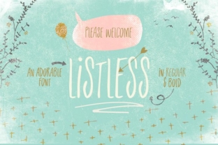 Listless: A Handcrafted Script Font That Feels Like Home