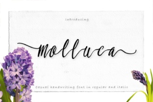 Molluca: A Handwritten Script Font for Editorial Impact