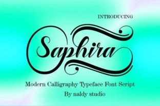 Saphira: A Modern Script Font for Digital Branding